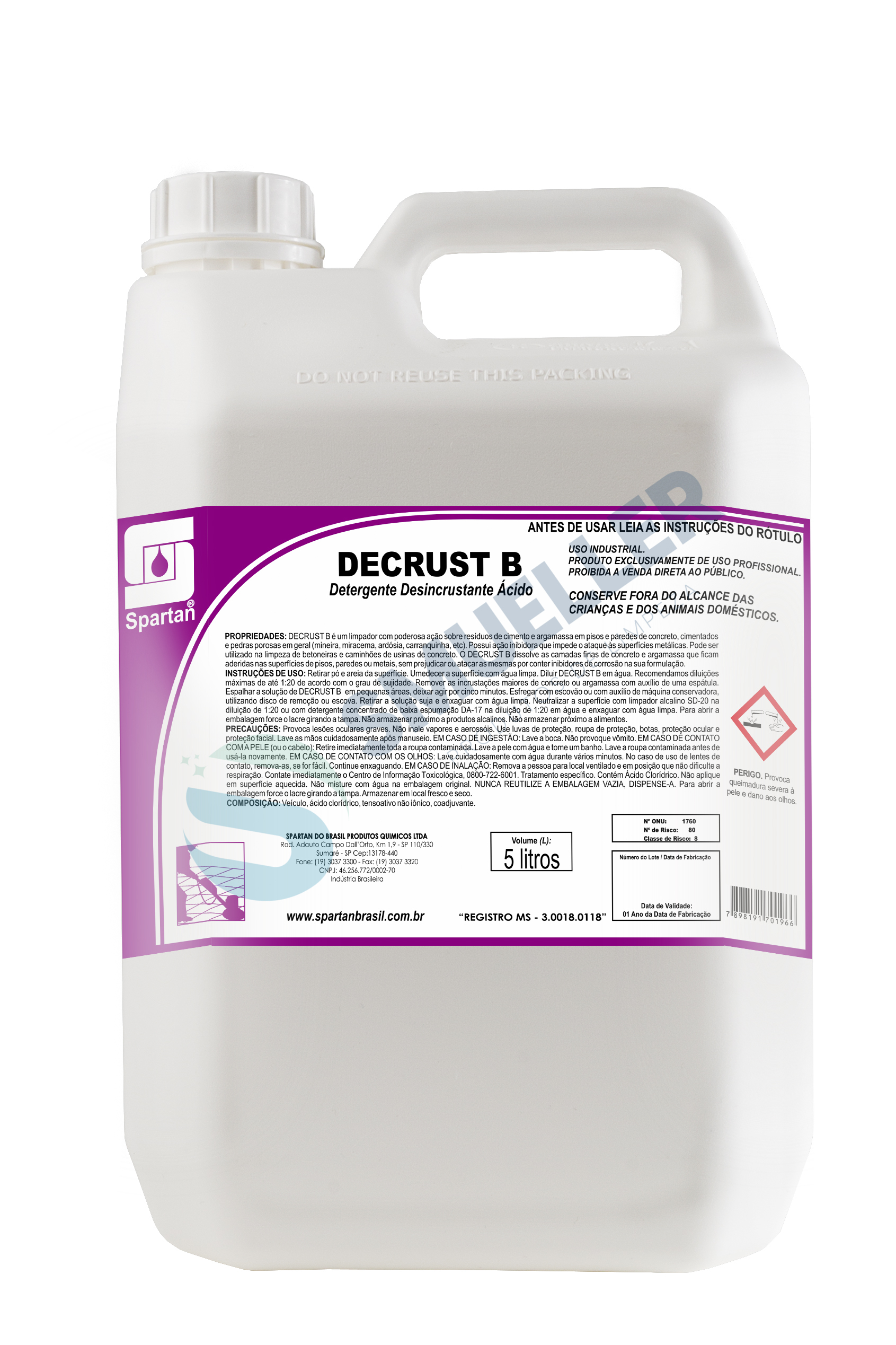 DECRUST B – Limpador de Resíduos de Cimento e Argamassas
